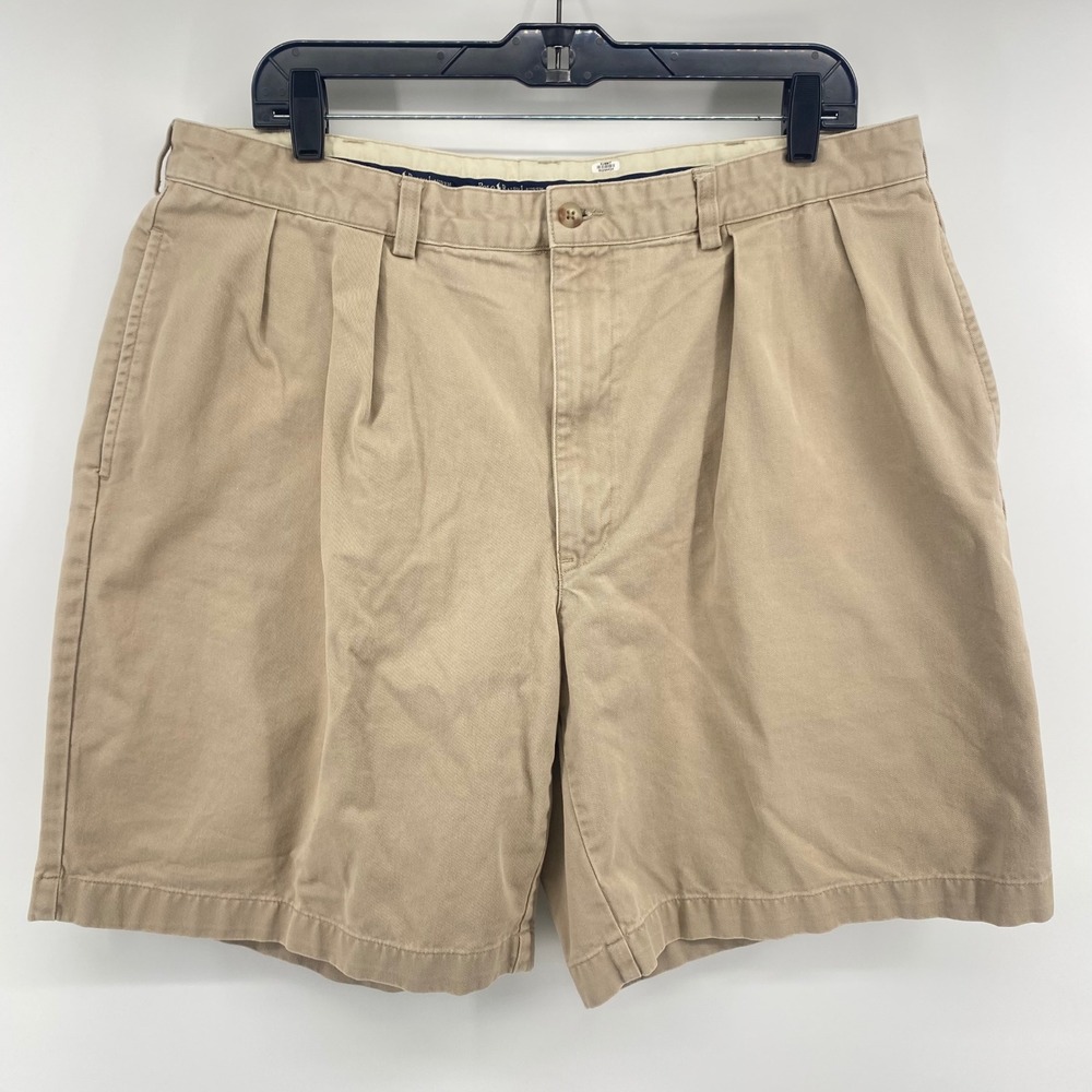 Polo Ralph Lauren Mens 38 Pleated Chino Shorts Tan Khaki Cotton 5819727BRG